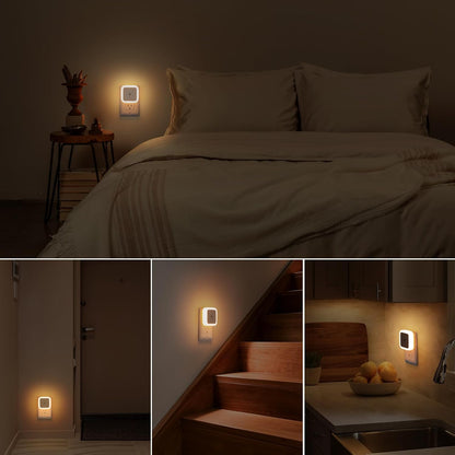 Sujeet Kids Night Light 8-Pack – Child-Safe Auto Sensor Light for Bedroom, Hallway, and Shared Sibling Rooms