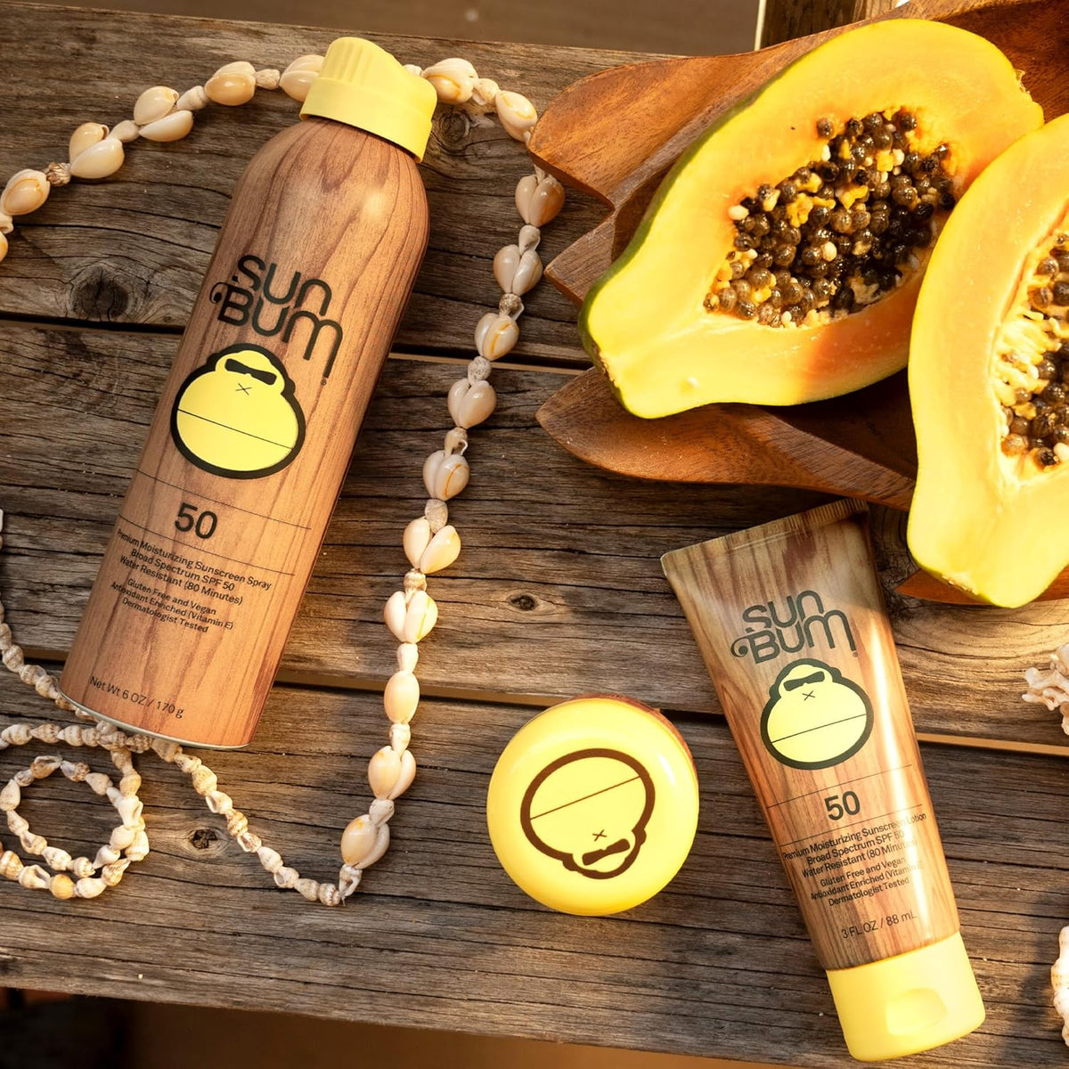 Sun Bum Original SPF 50 Body Spray - Cruelty-Free Paraben-Free Oxybenzone-Free Sunscreen Safe for the Whole Family and Coral Reefs - 6 oz