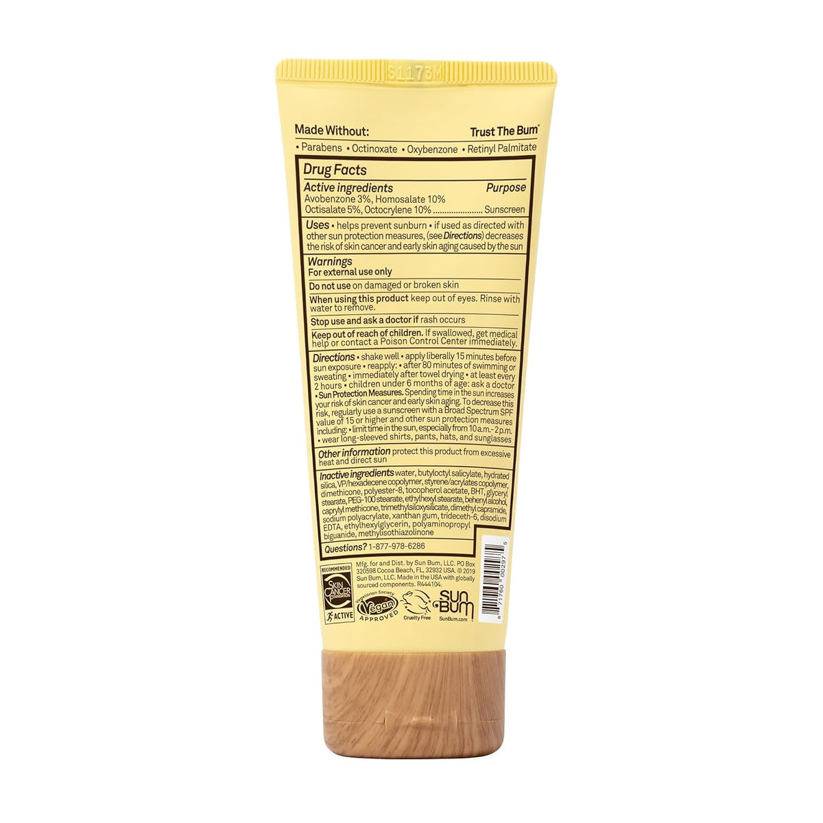 Sun Bum Original Sunscreen Face - Clutter Free Daily Sun Protection - Single Bottle Travel Size 3 oz