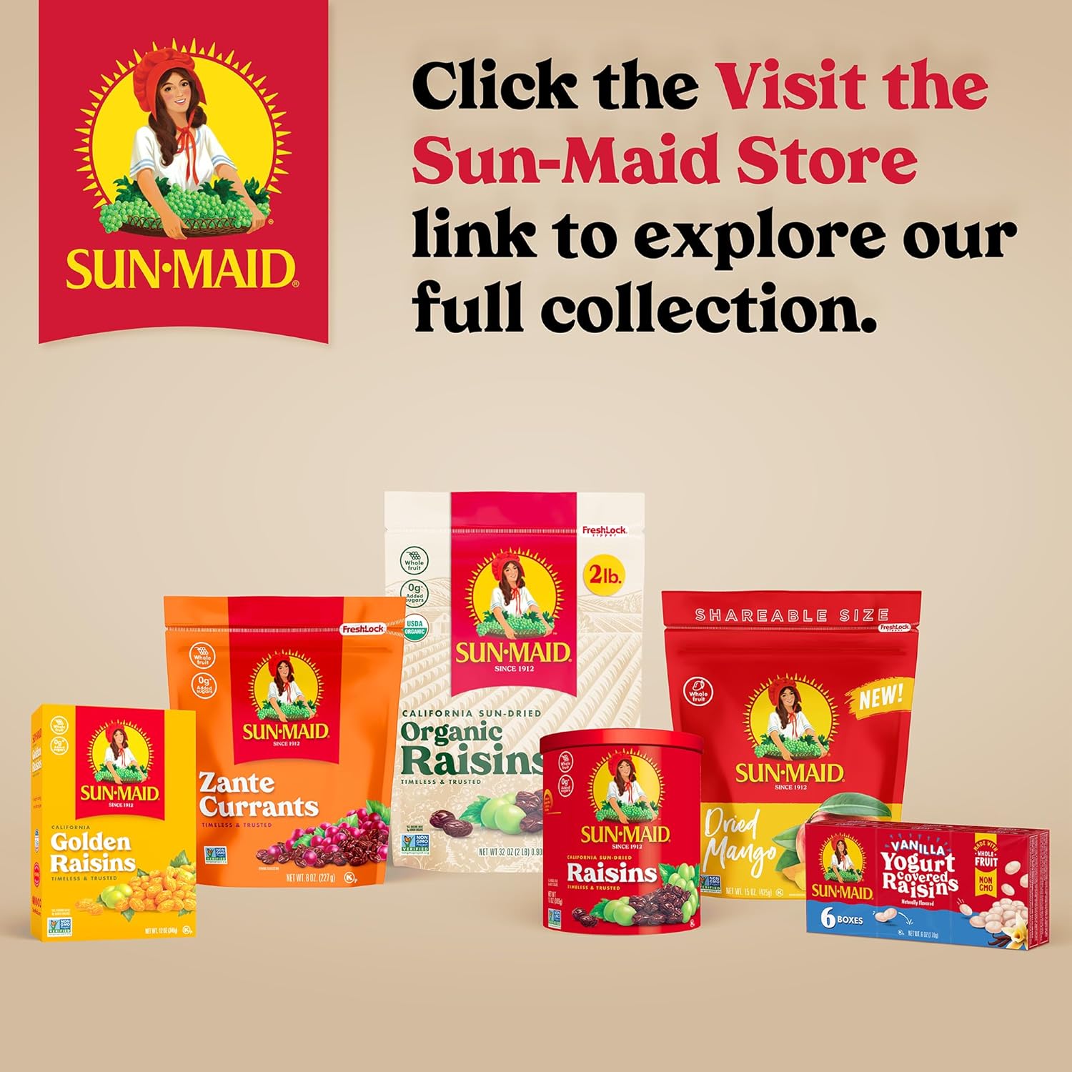Sun-Maid Strawberry Yogurt Raisins – Mid-Morning Office Snack, Pre-Portioned 1 oz Pouches for the Workplace
