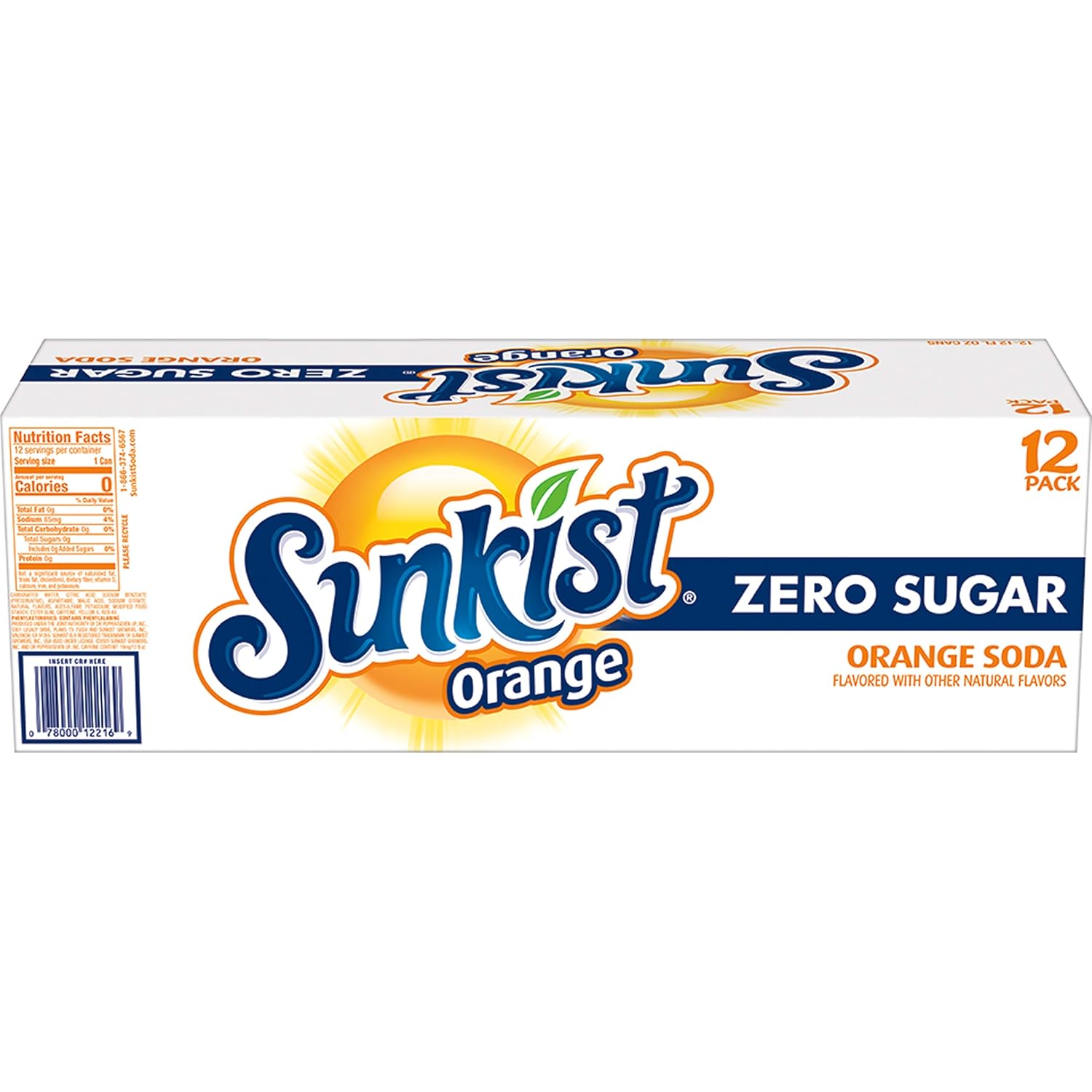 Sunkist Zero Sugar Orange Soda – Stocking Stuffer and Holiday Party Pick for Soda Fans