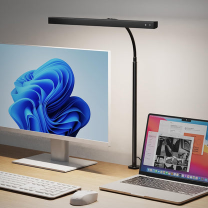 SUPERDANNY LED Desk Lamp – 30% Glare Reduction Task Light for Headache-Free Computer Hours