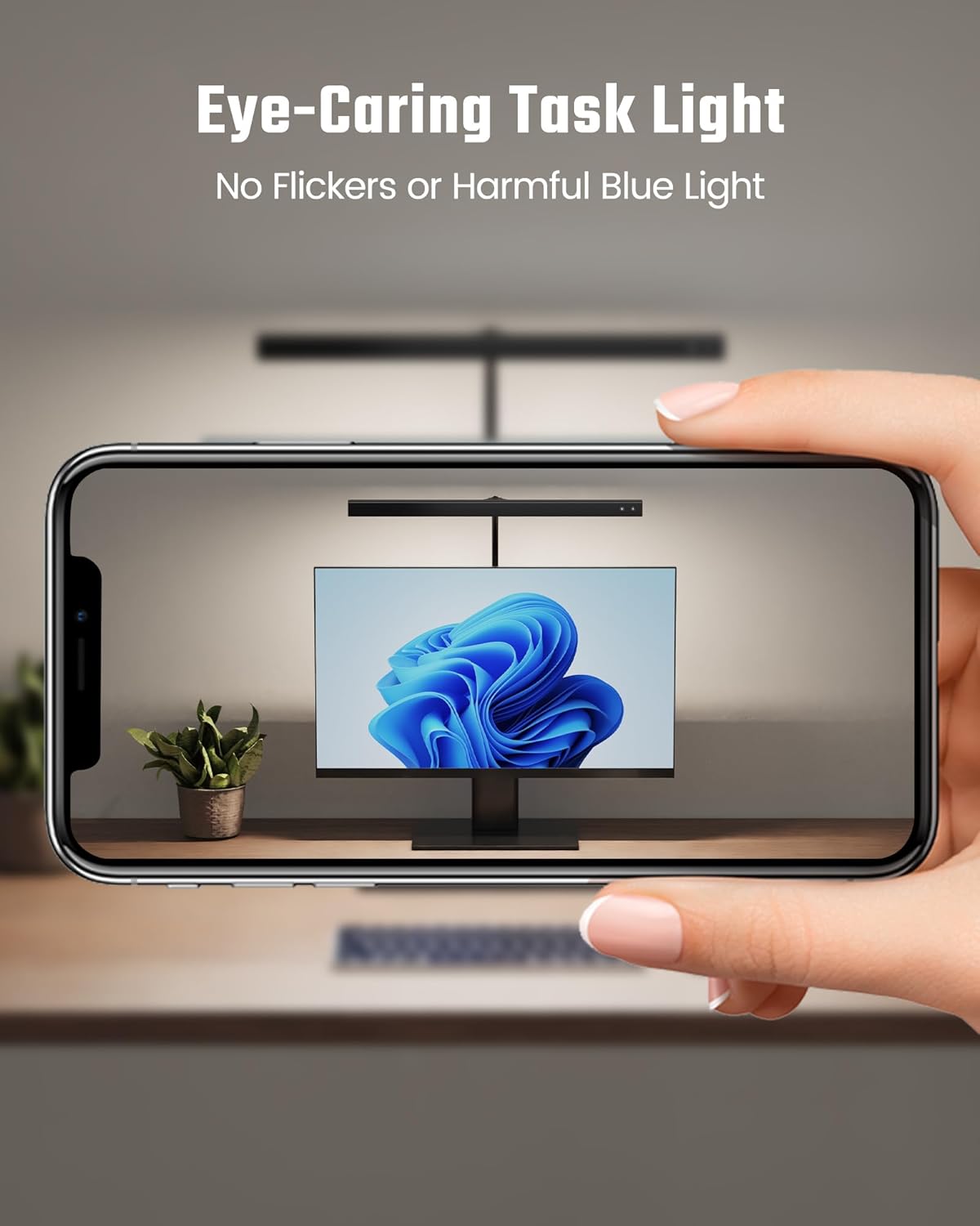 SUPERDANNY LED Desk Lamp – 30% Glare Reduction Task Light for Headache-Free Computer Hours