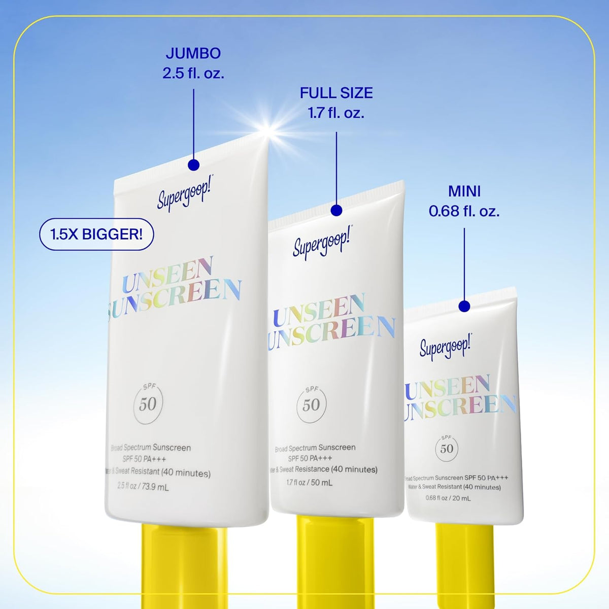 Supergoop! Unseen Sunscreen – Elevated Daily Indulgence, Anti-Aging Broad Spectrum SPF 50