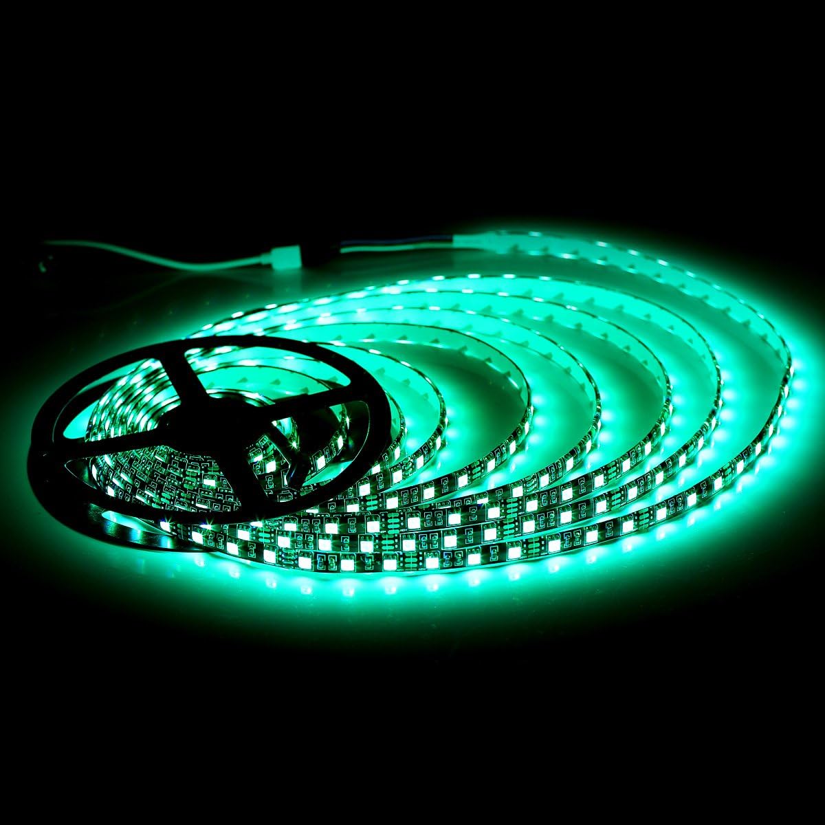 SUPERNIGHT 5050 RGB LED Strip – 16.4ft Decorative Cove Lighting for Black Furniture and Entertainment Centers