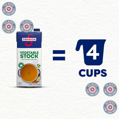 Swanson 100% Natural Vegetable Stock – Simple Farm-Grown Stock for Less-Is-More Cooking