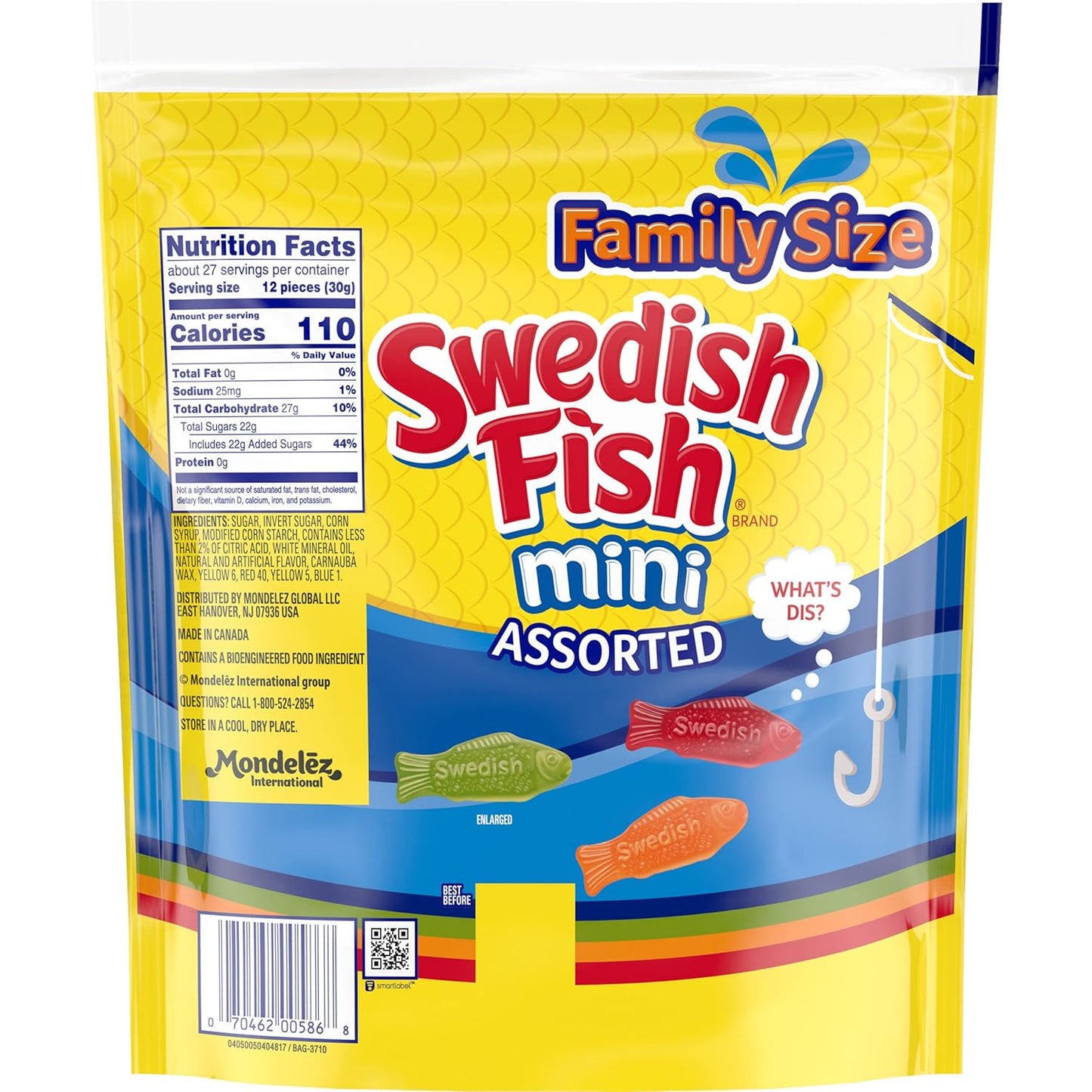 Swedish Fish Mini Chews – Lunchbox and Work Bag Stash for Long Office Days, Home Office Focus Breaks, 24 Sealed 2 oz Bags