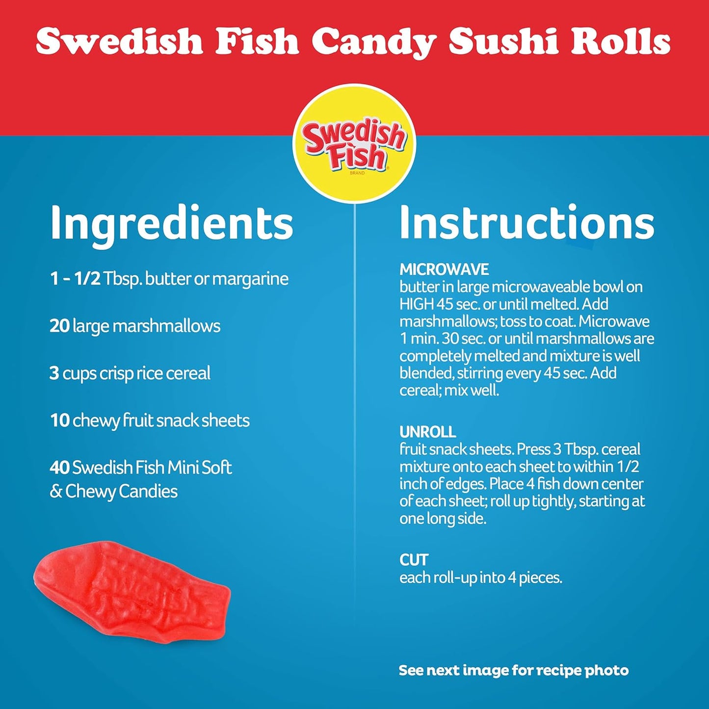 SWEDISH FISH Soft & Chewy Candy Outdoor Movie Night Snacks, 12 Pack 3.1 oz Boxes