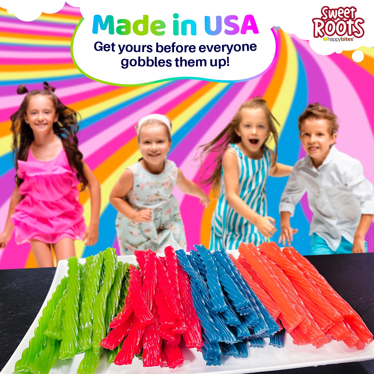 Sweet Roots Blue Raspberry Licorice Twists – 1 Lb Bag of Soft Chewy Candy for Picnic Baskets, Camping Trips, and Road Trips