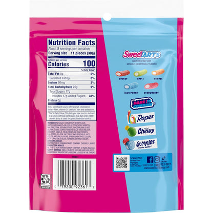 SweeTARTS Mini Chewy Candy – Guilt-Free Treat Without Artificial Sweeteners, 12 oz