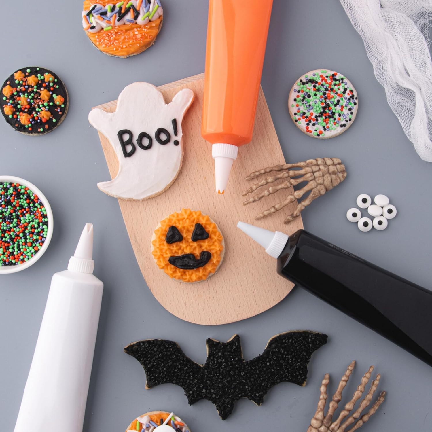Sweets Indeed Halloween Sprinkle Container – All-Six-Varieties-in-One for Streamlined Batch Baking and Party Prep