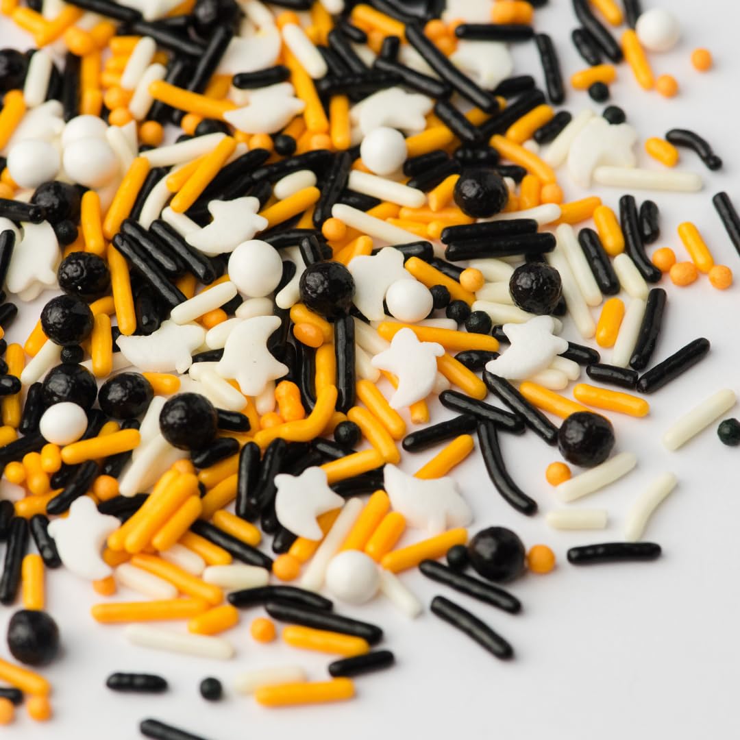 Sweets Indeed Natural Halloween Sprinkles – No Artificial Color Edible Topper for Allergy Prone Family Baking