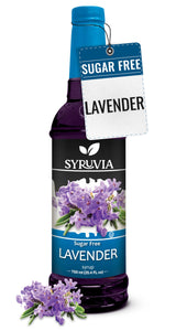 Syruvia Sugar Free Lavender Coffee Syrup – Ready-to-Give Present for Moms, Students, and Home Bakers Who Love Flavored Drinks