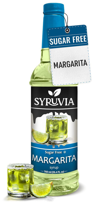 Syruvia Sugar Free Lime Margarita Syrup, Flavored Syrup for Cocktails, Drinks, Lemonades, Iced Teas, and Desserts – 25.4 fl oz