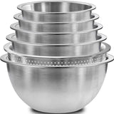 DUTZUN Premium Stainless Bowl Set – Polished Finish That Doubles as a Serving Piece at the Table
