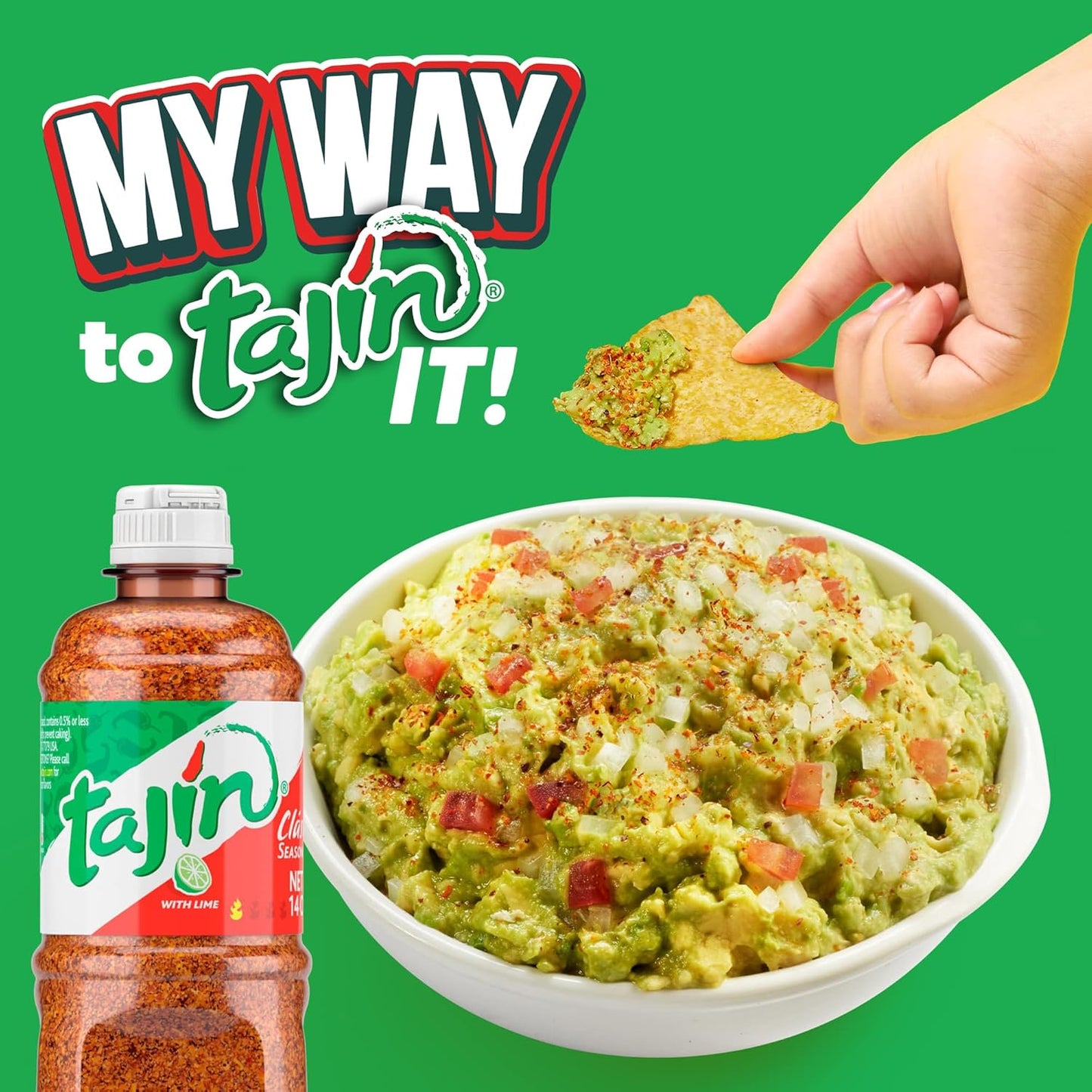 Tajin Clásico Chile Lime Seasoning – Zero-Calorie Chili Lime Dust for Guilt-Free Veggie and Popcorn Snacks