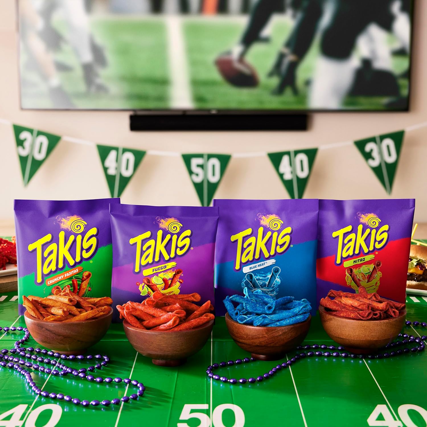 Takis Rolled Corn Chips Snack Variety – Kids Bedroom and Pantry Snack Stash, 18 Single-Serve Bags in Five Flavors