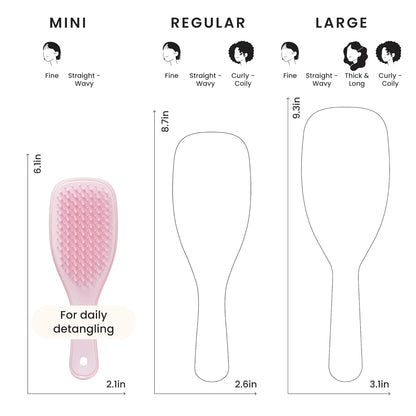 Tangle Teezer Ultimate Detangler Mini – Single-Brush Solution for a Capsule Bathroom Countertop