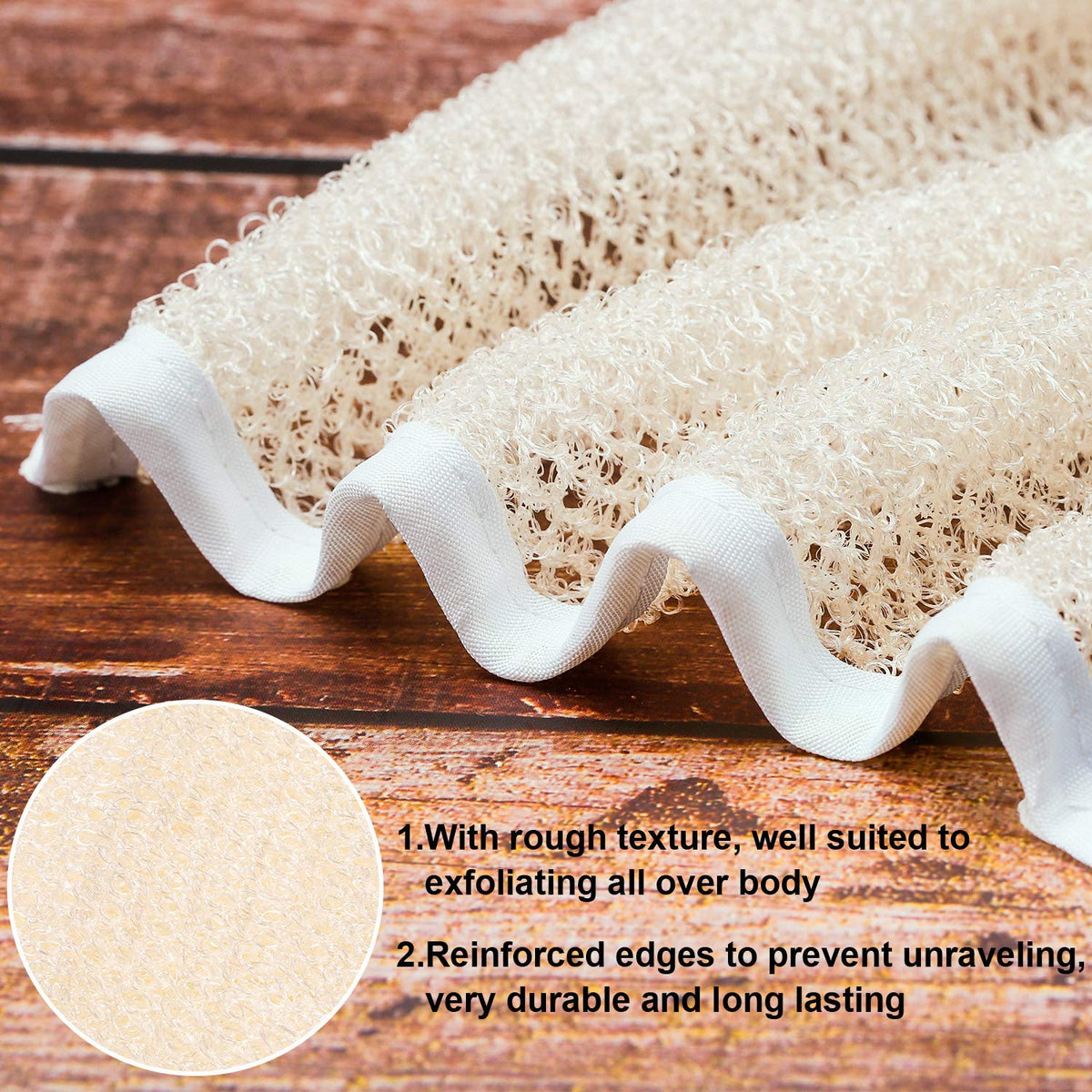 Tatuo Nylon Exfoliating Washcloth Bundle – Holiday Gift Basket Addition for Skincare Lovers, Dual-Side Body and Face Scrub Cloths