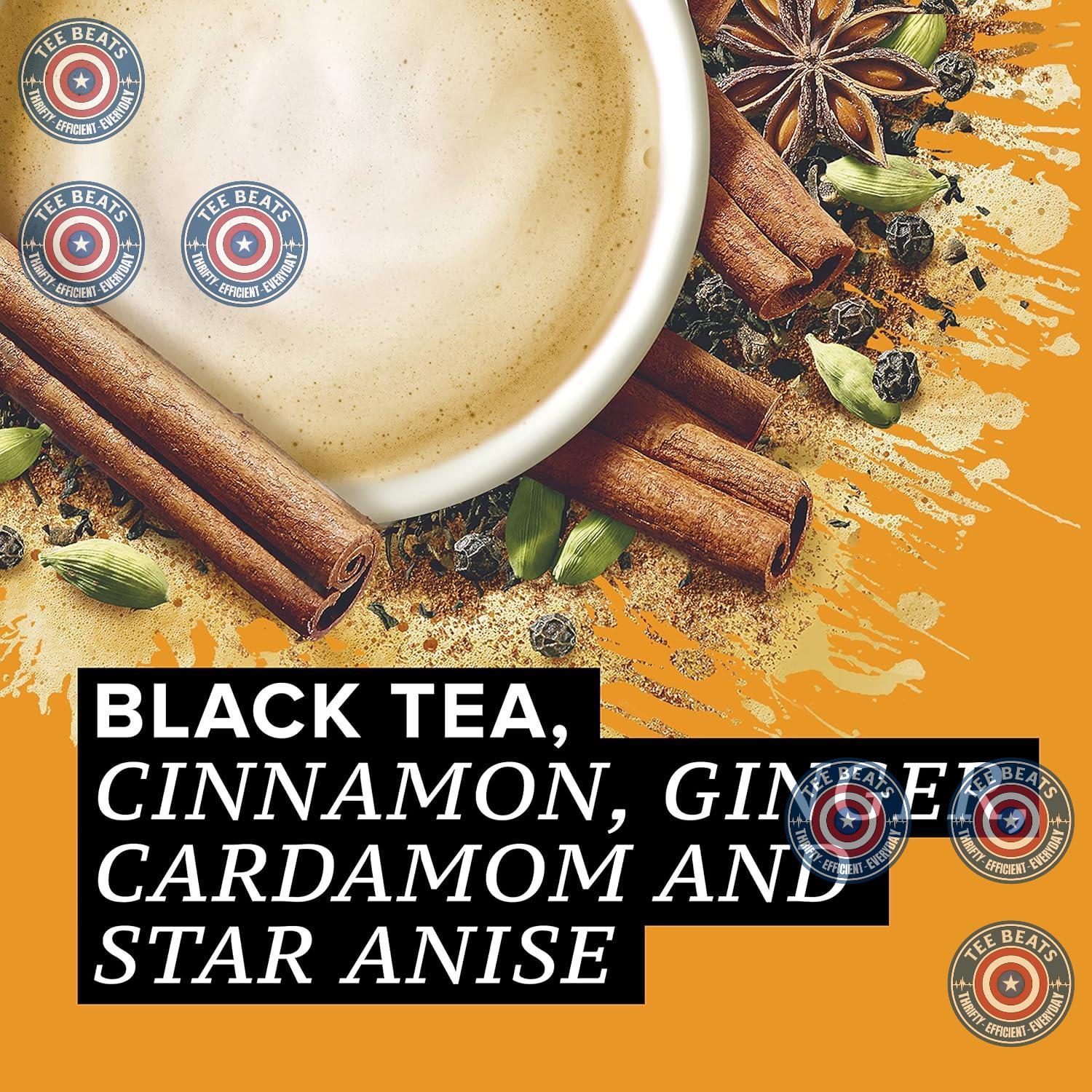 TAZO Chai Latte Tea Concentrate – One Cartion Multi Purpose Drink Base for Less Is More Home, 32 oz Carton