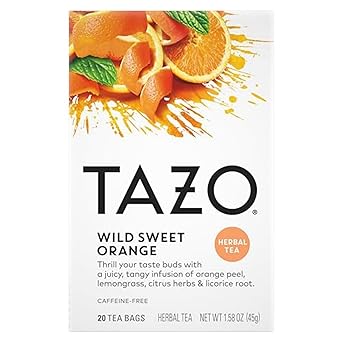 TAZO Passion Passion Herbal Tea – Valentine's Day Tea Gift for Her with Romantic Citrus Aroma