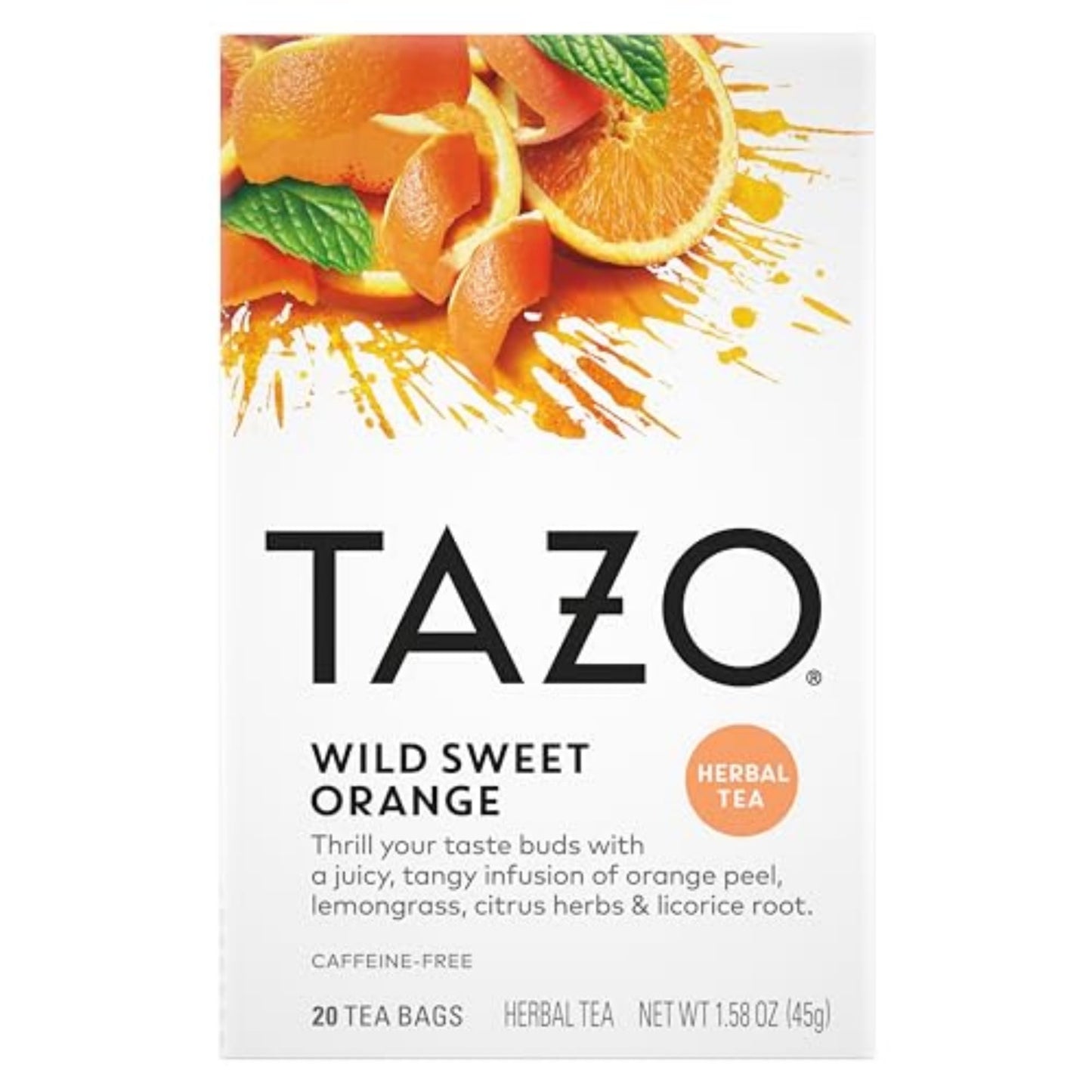 TAZO Passion Passion Herbal Tea – Valentine's Day Tea Gift for Her with Romantic Citrus Aroma