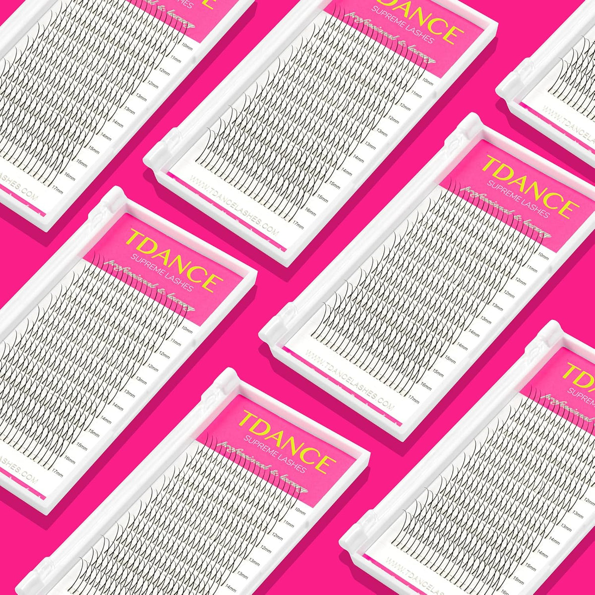 TDANCE Matte Spike Lash Extensions – Single-Tray Clean Lash System with Two Strips Per Length for Uncluttered Lash Stations