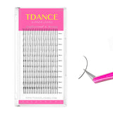 TDANCE Matte Spike Lash Extensions – Single-Tray Clean Lash System with Two Strips Per Length for Uncluttered Lash Stations
