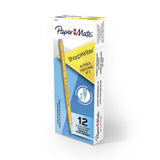 Paper Mate SharpWriter Mechanical Pencils – Parent-Approved Lead-Proof Tip Pencils for Teenagers and Preteens, Yellow, 12 Count