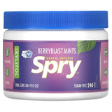 Spry Xylitol Peppermint Mints Sugar Free Candy - Long-Flight Dry Mouth Relief for Frequent Business Travelers, 45 Count