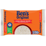BEN'S ORIGINAL Parboiled White Rice 10 lb – Iron and B Vitamin Fortified Side for Glycemic-Minded Home Cooks