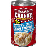 Campbell's Chunky Cheddar Bacon Potato Soup – 18.8 Oz Trail-Ready Can for Picnics and Outdoor Adventures