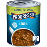 Progresso Lentil Soup – Plant-Based Protein for Calm Home Office Lunch Breaks, No Artificial Flavors