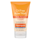 Neutrogena Oil-Free Acne Face Wash with 2% Salicylic Acid – Wellness Routine Pore Scrub for Oily, Breakout-Prone Skin
