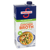 Swanson Natural Goodness Lower Sodium Chicken Broth – One-Carton Multi-Use Cooking Liquid for Restraint-Focused Cooks