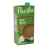Pacific Foods Low Sodium Beef Broth for Sodium-Conscious Home Chefs, Gentle Cooking Liquid for Wellness Pantries