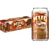 Mug Root Beer Caffeine-Free Mini Cans, 7.5 oz Single-Serve Soda 10 Pack for Evening Relaxation and Wind-Down Routines