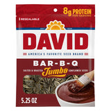 DAVID Jumbo Sunflower Seeds, Bar-B-Q Flavor, 5.25 oz – Shelf-Stable Pantry Snack for Picnics and Outdoor Dining