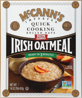 McCann's Steel Cut Style Oats Low Glycemic Pantry Staple for Sodium-Free Morning Wellness Routine, 16 oz