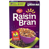 Post Raisin Bran Cereal – Wholesome Whole Grain Morning Bowl with 14 Vitamins and Minerals, 16.6 oz