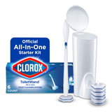 Clorox ToiletWand Disposable Cleaning System – Mindful Nightly Bathroom Reset with No-Touch Scrubbing Pads