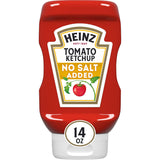 Heinz Salt-Free Ketchup – Wellness Kitchen Essential for Hypertensive-Friendly Cooking, 14 oz Bottle