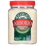 RiceSelect Arborio Rice Kosher Certified Risotto Rice, Heart-Healthy Low-Sodium Pantry Essential for Balanced Home Cooking, 32-Ounce Jar