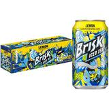Brisk Iced Tea Lemon – Office Fridge Essential for Focused Workdays, 12 Pack