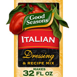 Good Seasons Italian Herb Seasoning – Portable Dry Marinade for Camping Meals, Tailgates, and Backyard Cookouts, 4 ct Box