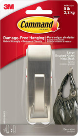 Command Oil Rubbed Bronze Hook for Less-Is-More Home Organization, Reusable Adhesive
