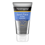 Neutrogena Sport Face Sunscreen SPF 70+ – Outdoor Cycling and Tennis SPF, Water-Resistant Face Lotion for Active Lifestyles