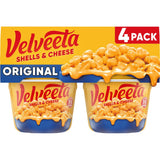 Velveeta Shells & Cheese Original Microwaveable Cup – Quick Microwave Meal for Busy Parents and Hungry Kids, 4 ct Multipack