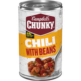 Campbell's Chunky Roadhouse Chili with Beans – Ready-to-Heat Tailgate Meal for Road Trips, 19 oz Can