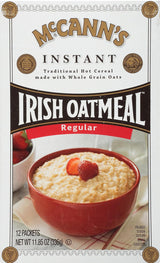 McCann's Instant Irish Oatmeal — Hearty Kids Breakfast with Berries and Milk, No Sugar Added